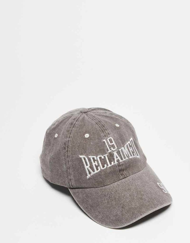 Reclaimed Vintage - Unisex-Kappe in verwaschenem Grau mit Markenlogo von Reclaimed Vintage