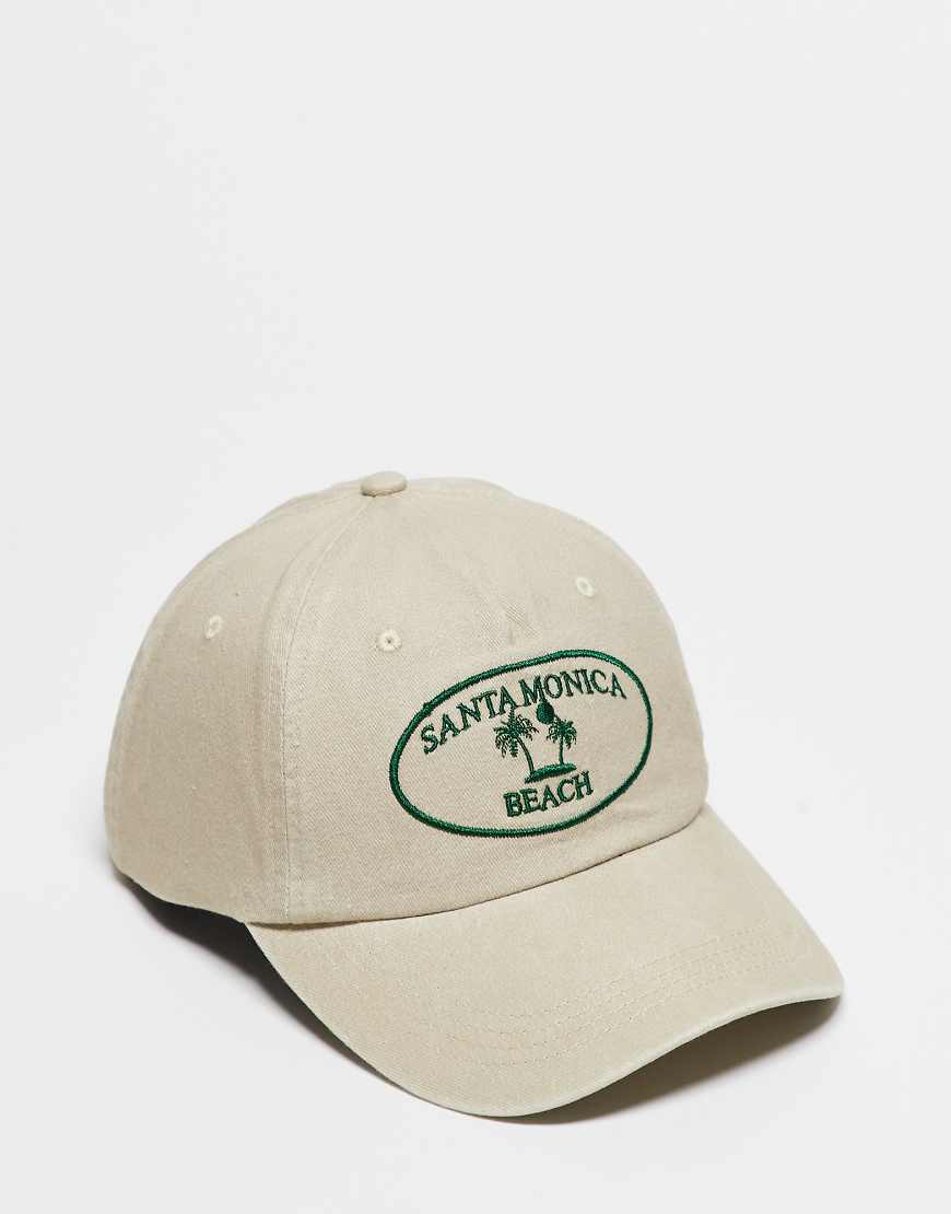 Reclaimed Vintage - Unisex-Kappe in verwaschenem Grün mit Logo von Reclaimed Vintage