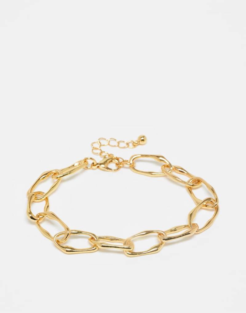 Reclaimed Vintage - Unisex - Kettenarmband in Goldoptik-Goldfarben von Reclaimed Vintage