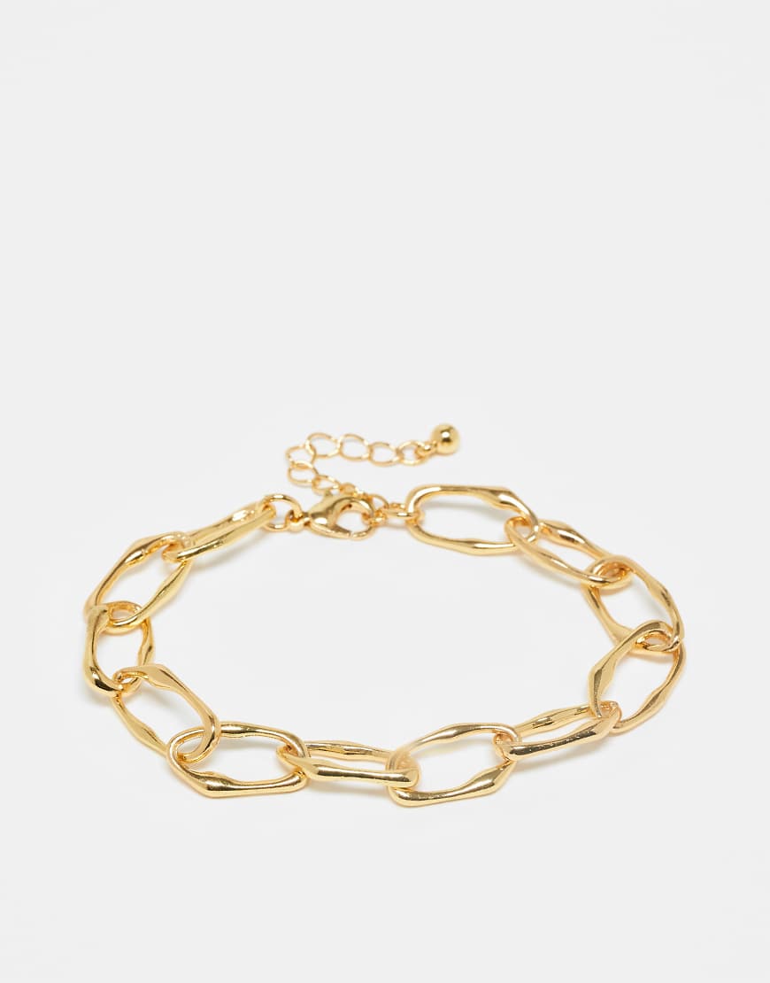 Reclaimed Vintage - Unisex - Kettenarmband in Goldoptik-Goldfarben von Reclaimed Vintage