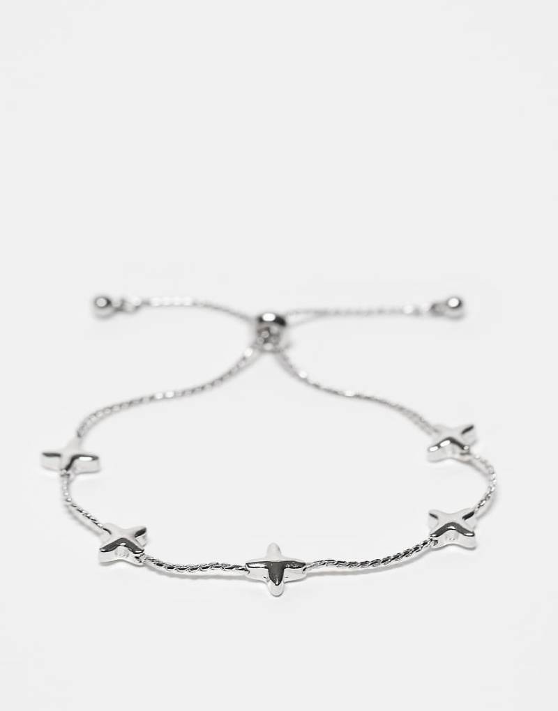 Reclaimed Vintage - Unisex - Kettenarmband mit Sternen-Silber von Reclaimed Vintage