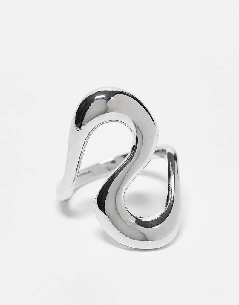 Reclaimed Vintage - Unisex-Ring in Silber mit gewölbtem Design von Reclaimed Vintage