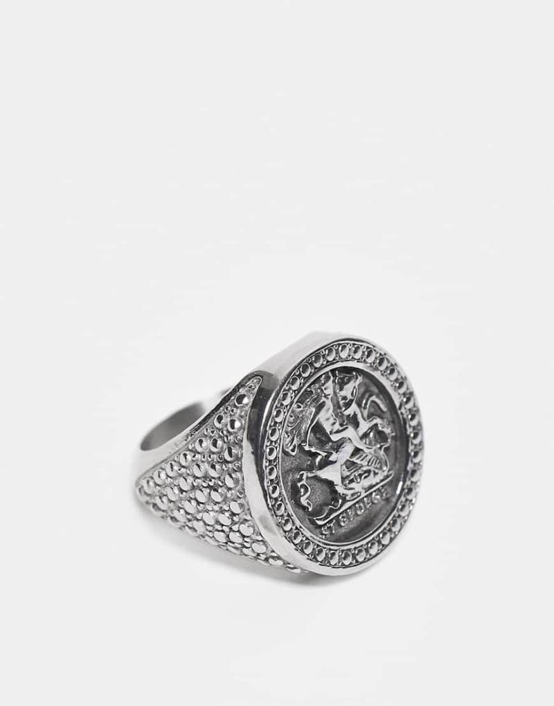 Reclaimed Vintage - Unisex-Siegelring aus wasserfestem Edelstahl in Silberoptik von Reclaimed Vintage