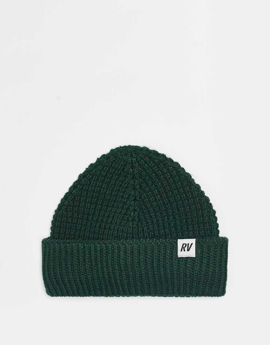 Reclaimed Vintage - Unisex-Strickmütze in Grün mit Waffelstruktur von Reclaimed Vintage