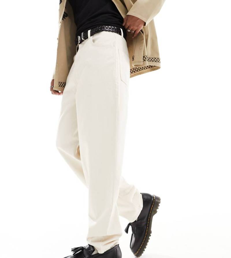 Reclaimed Vintage - Weite Dad-Jeans im 90er-Stil in Ecru-Weiß von Reclaimed Vintage