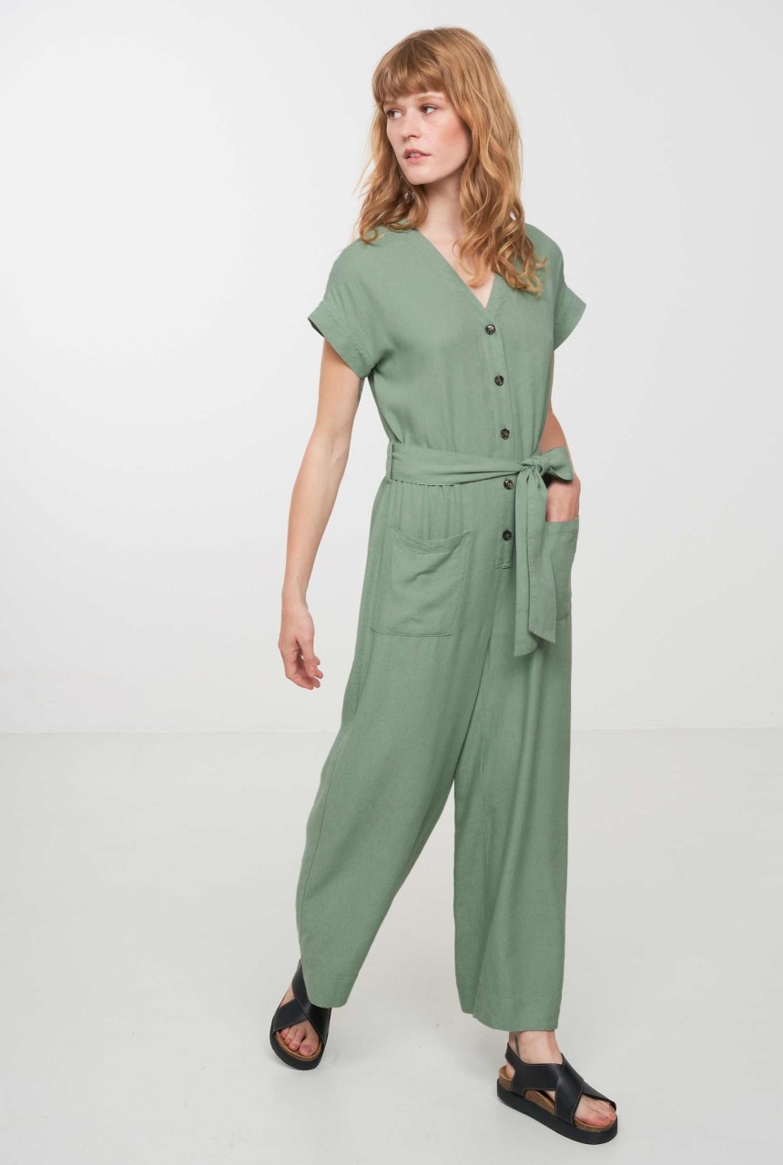 DIANELLA | Recolution | veganer Jumpsuit | leaf green L von Recolution