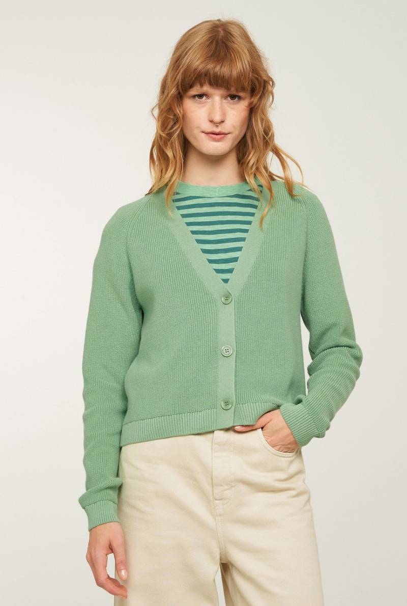 PUYA | Recolution | veganer Cardigan | sage green L von Recolution