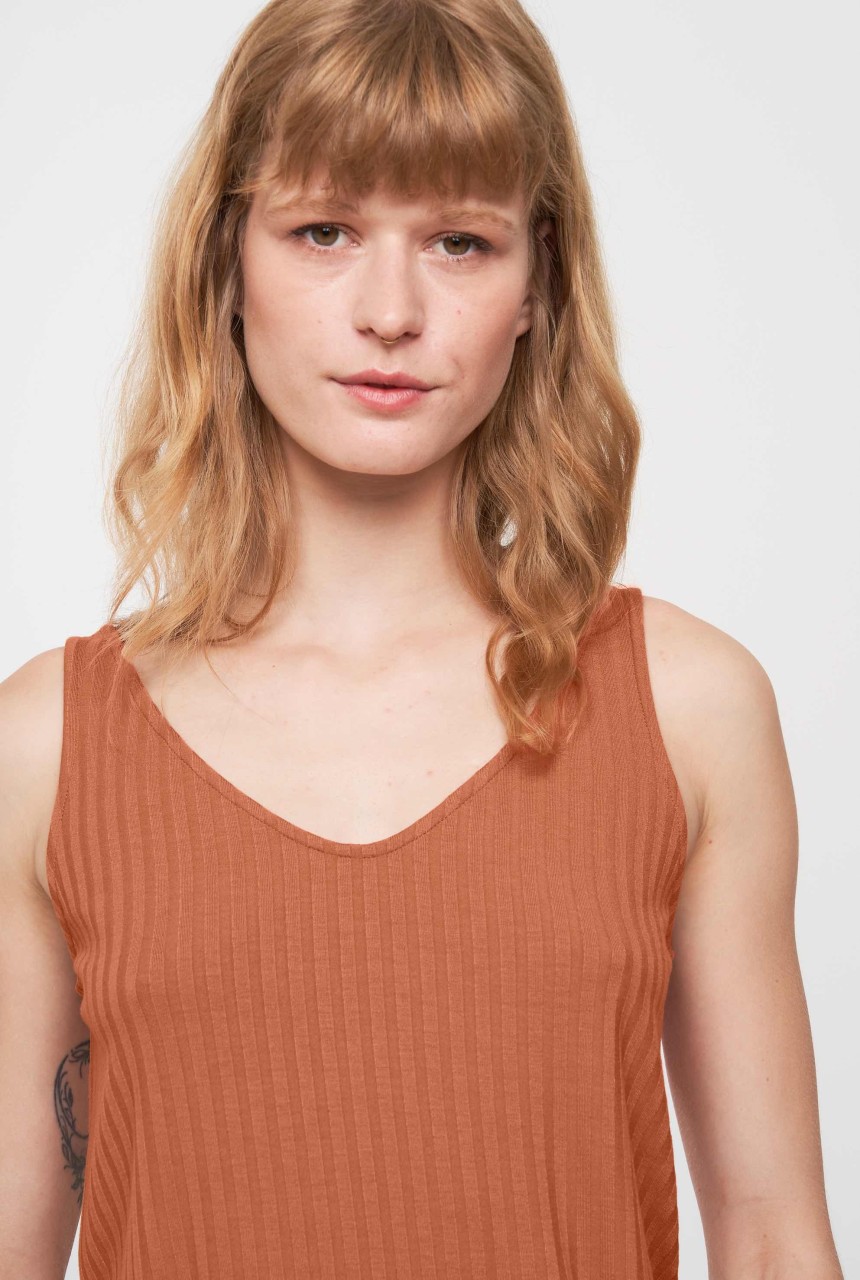 TONINA | Recolution | veganes Top | sunset orange M von Recolution