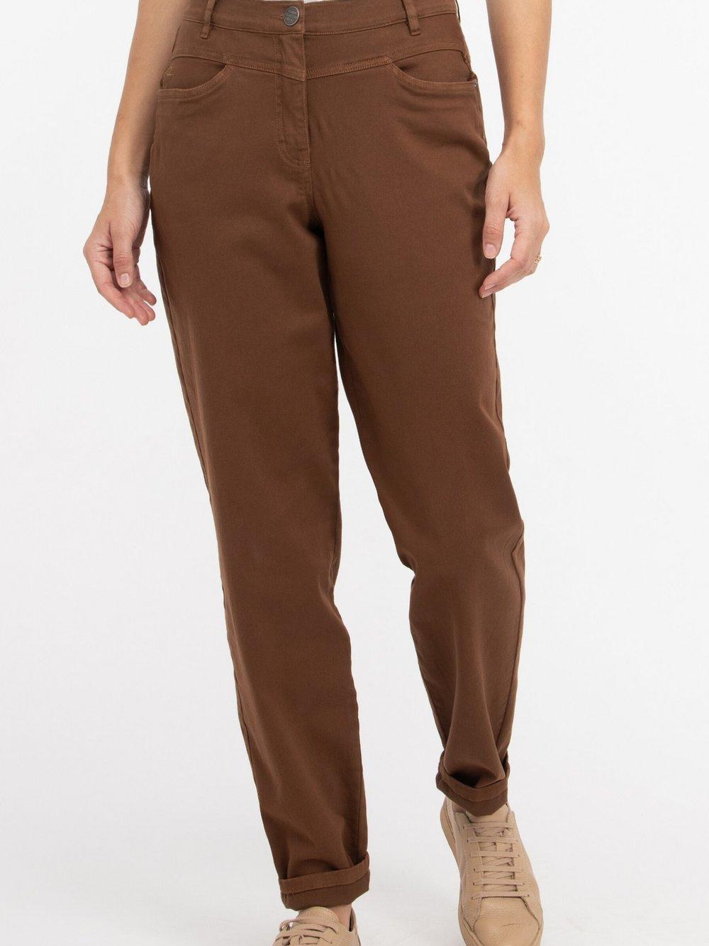 RECOVER pants Stoffhose Damen Baumwolle, braun von Recover Pants