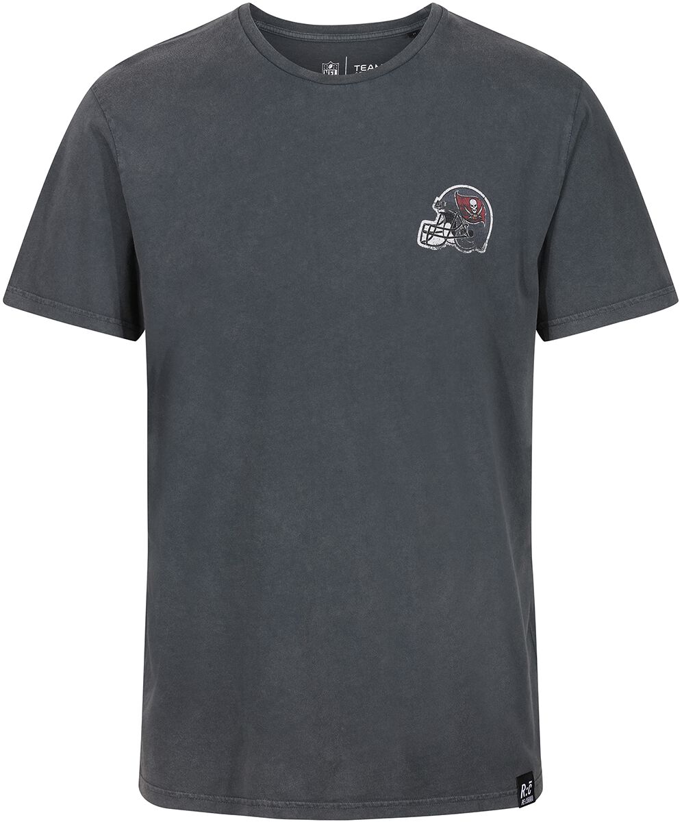 Recovered Clothing NFL Buccs College Black Washed T-Shirt multicolor in XXL von Recovered Clothing