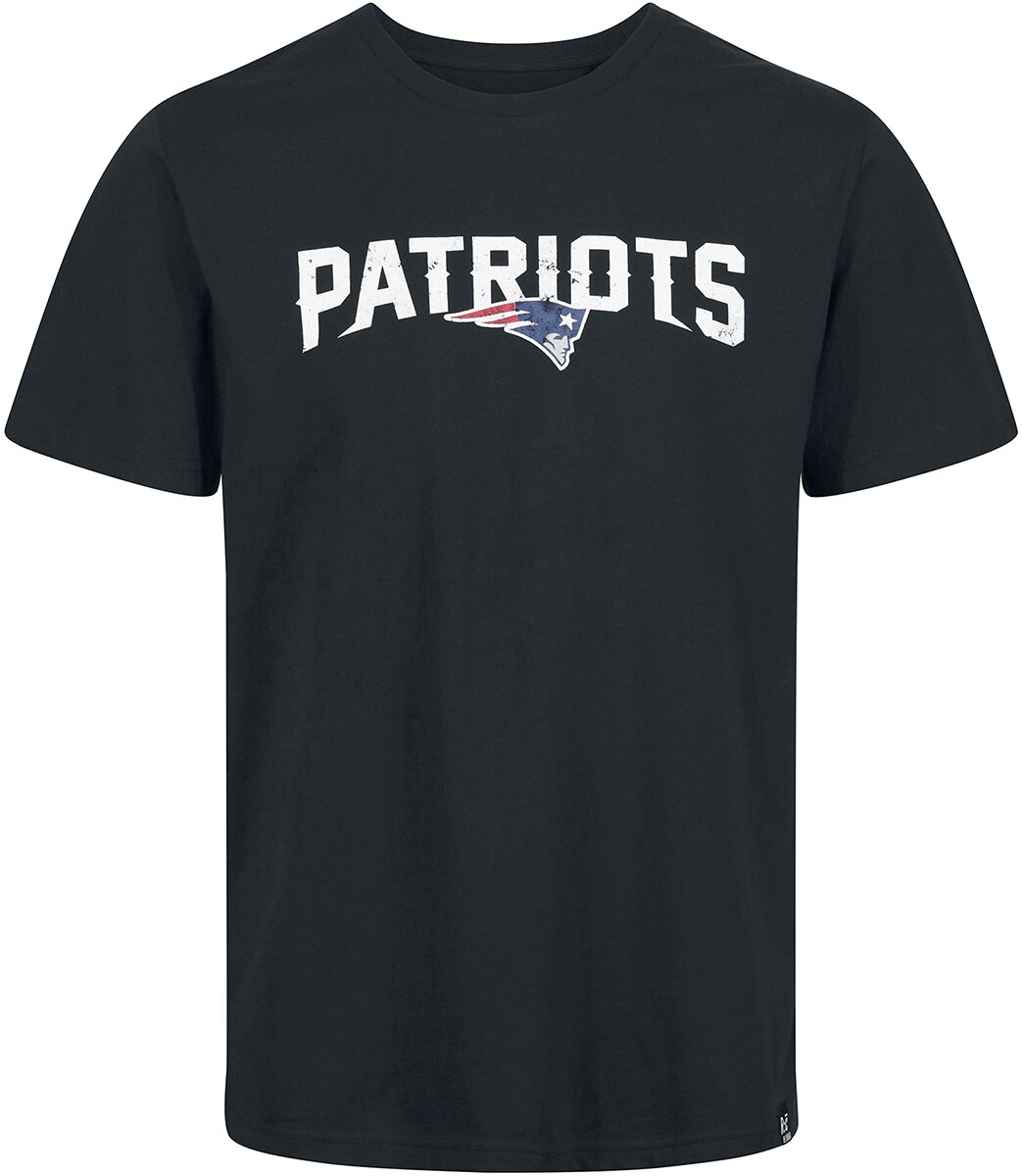 Recovered Clothing T-Shirt - NFL Patriots Logo - S bis M - für Männer - Größe S - schwarz von Recovered Clothing
