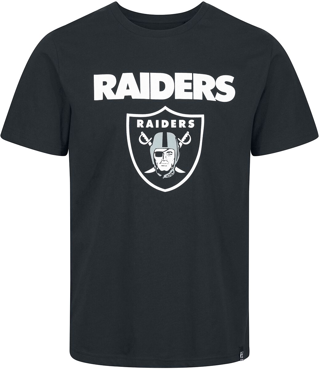 Recovered Clothing T-Shirt - NFL Raiders Logo - S - für Männer - Größe S - schwarz von Recovered Clothing