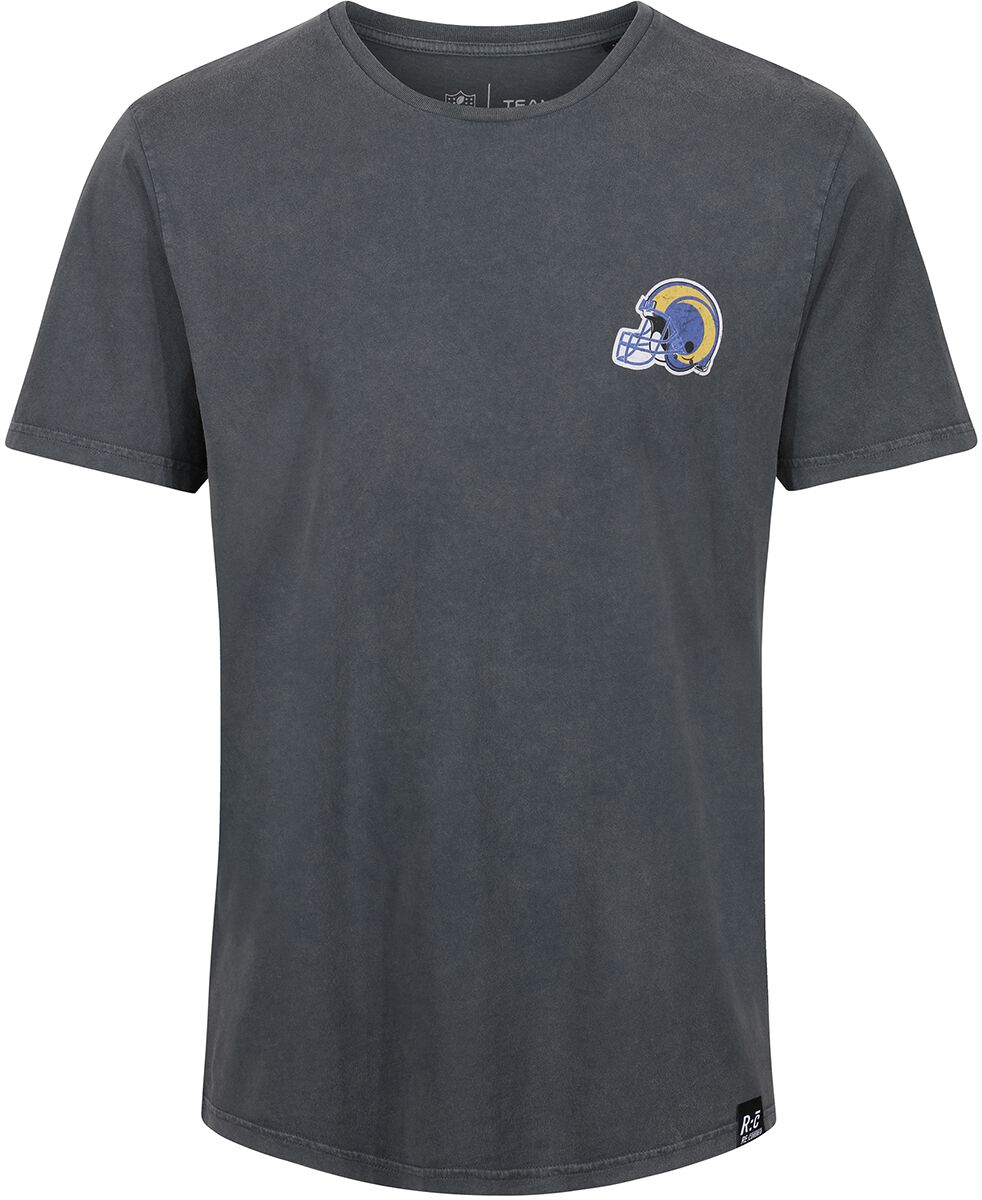 Recovered Clothing T-Shirt - NFL Rams College Black Washed - S bis XXL - für Männer - Größe S - multicolor von Recovered Clothing