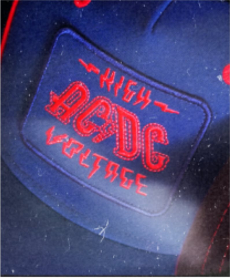 Recovered Baseball Cap Recovered AC/DC 'High Voltage` Embroidered Badge Trucker Cap one size von Recovered