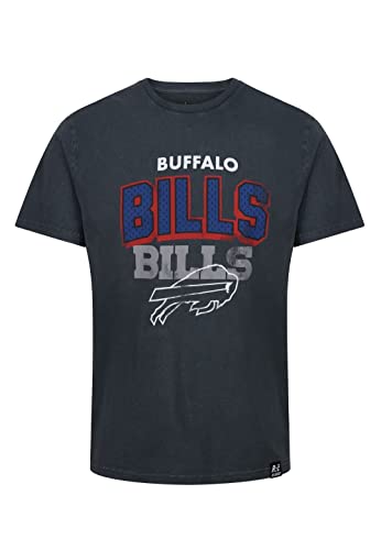 Recovered Buffalo Bills Black NFL Galore Washed T-Shirt - L von Recovered
