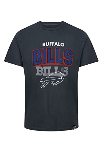 Recovered Buffalo Bills Black NFL Galore Washed T-Shirt - XL von Recovered