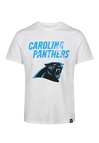 Recovered Carolina Panthers White NFL Est Ecru T-Shirt - XL von Recovered