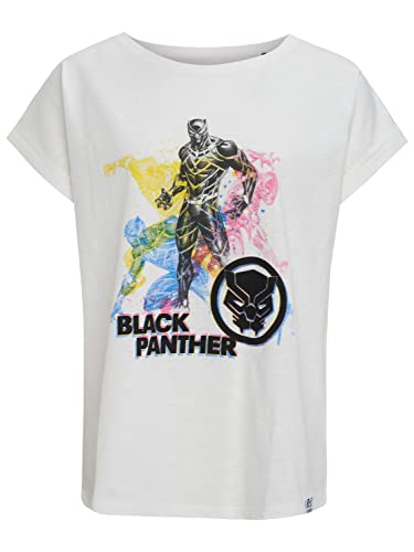 Recovered Damen Marvel Multi Coloured Black Panther Womens Boyfriend M T Shirt, Schwarz, M EU von Recovered