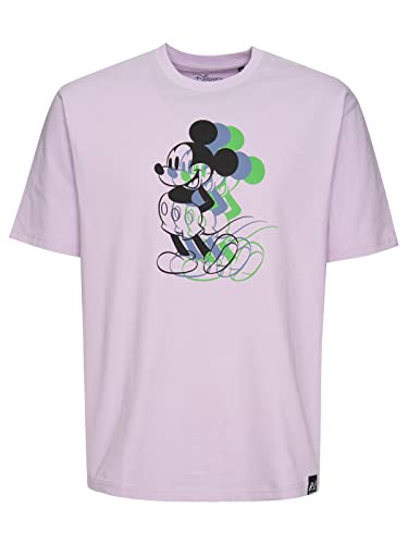 Recovered Disney 3 Tone Fade Mickey Mouse Relaxed Purple T-Shirt by XXL von Recovered