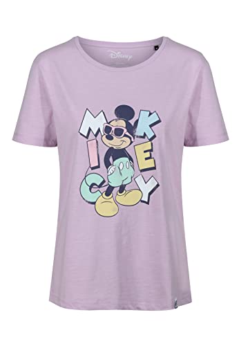 Recovered Disney Lady Mickey Mouse Sunglasses Lady Shirt Violett M von Recovered