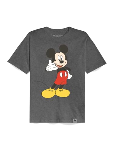 Recovered Disney Mickey Mouse Phone Charcoal Womens Fitted T-Shirt by L von Recovered