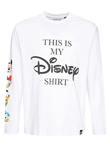 Recovered Disney This is My Relaxed L/S White T-Shirt by XL von Recovered