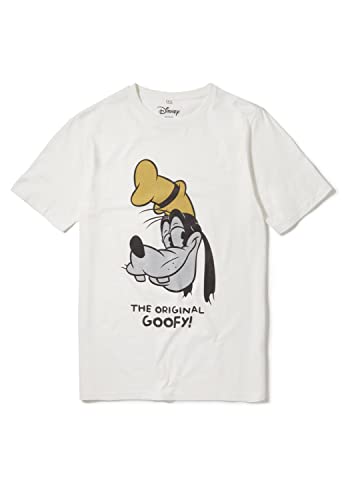 Recovered Herren Disney Goofy: The Original Goof T-Shirt, Mehrfarbig, M von Recovered