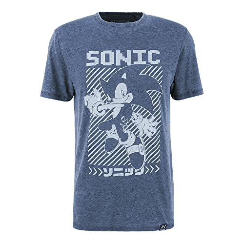 Recovered Herren Sonic T-Shirt, Mehrfarbig, XL von Recovered