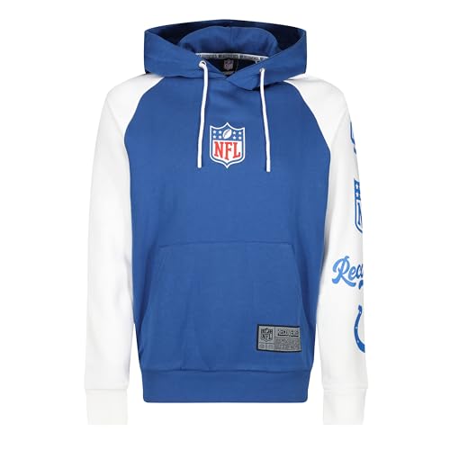 Recovered - Hooded Sweatshirt - Raglan Two Colour - NFL Colts for The Shoe Blue Regular fit XXL von Recovered
