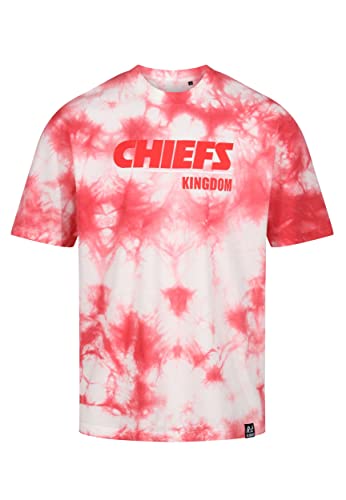 Recovered Kansas City Chiefs NFL Tie-Dye Relaxed Oversized T-Shirt Red White M von Recovered