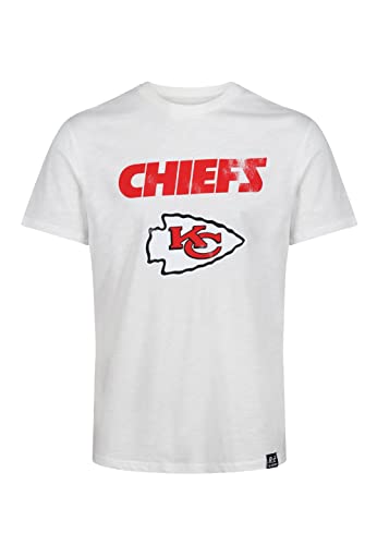 Recovered Kansas City Chiefs White NFL Est Ecru T-Shirt - S von Recovered