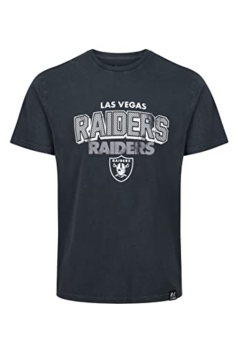 Recovered Las Vegas Raiders Black NFL Galore Washed T-Shirt - S von Recovered