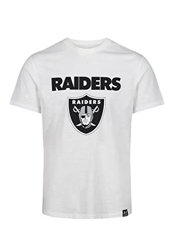 Recovered Las Vegas Raiders White NFL Est Ecru T-Shirt - L von Recovered