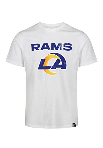 Recovered Los Angeles Rams White NFL Est Ecru T-Shirt - M von Recovered
