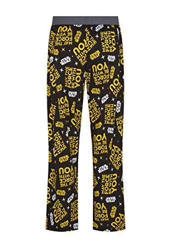 Recovered - Loungepant - Star Wars May The Force Be with You Print Black L von Recovered