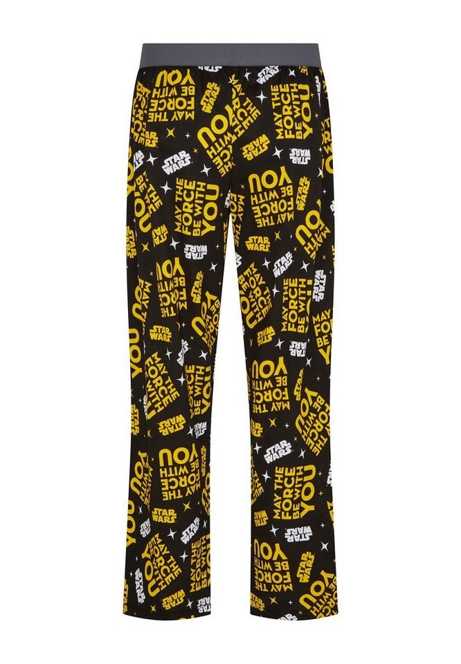 Recovered Loungepants Loungepant - Star Wars May The Force Be With You Print Black von Recovered