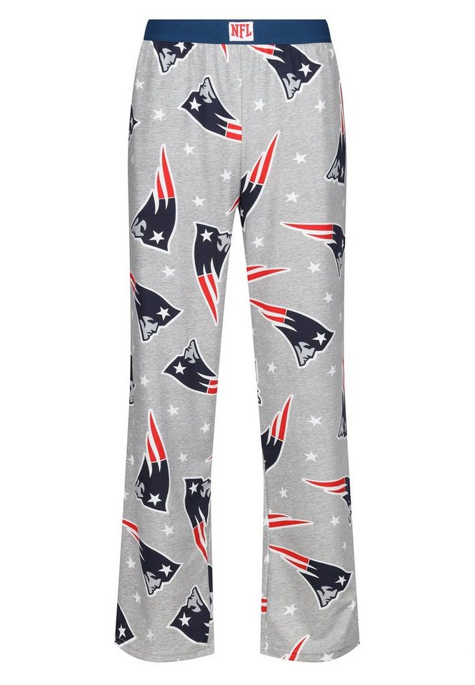 Recovered Loungepants Loungepants New England Patriots NFL Stars and Logo Grey Marl von Recovered