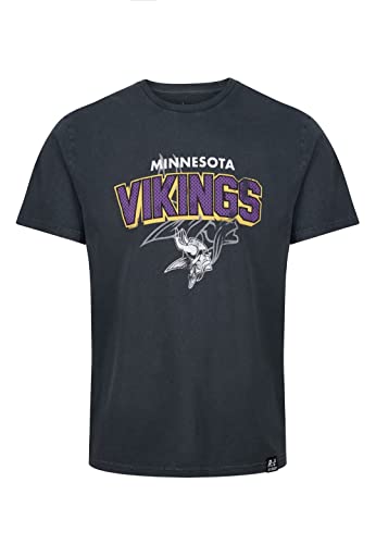 Recovered Minnesota Vikings Black NFL Galore Washed T-Shirt - 3XL von Recovered