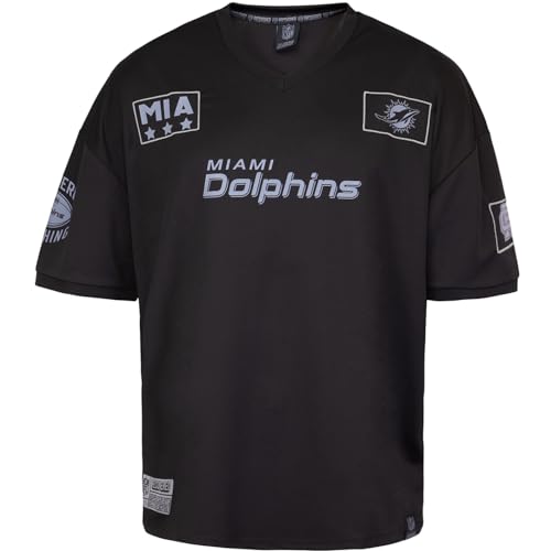 Recovered NFL Team Salute Black Military Oversized Mesh Limited Jersey Trikot (DE/NL/SE/PL, Alphanumerisch, L, Regular, Regular, Miami Dolphins) von Recovered