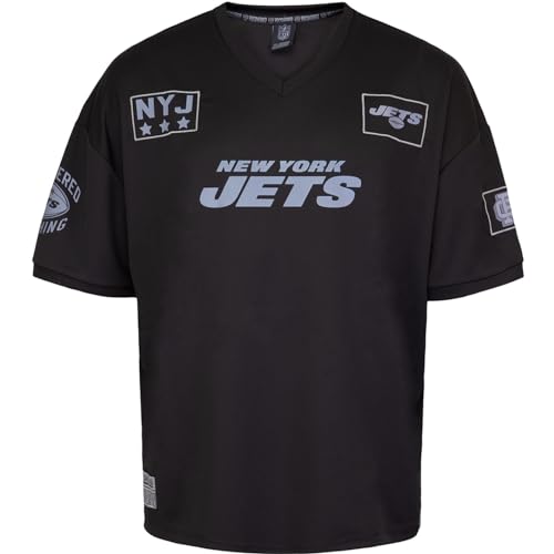 Recovered NFL Team Salute Black Military Oversized Mesh Limited Jersey Trikot (DE/NL/SE/PL, Alphanumerisch, L, Regular, Regular, New York Jets) von Recovered