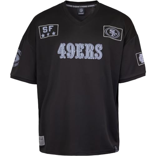 Recovered NFL Team Salute Black Military Oversized Mesh Limited Jersey Trikot (DE/NL/SE/PL, Alphanumerisch, L, Regular, Regular, San Francisco 49ers) von Recovered