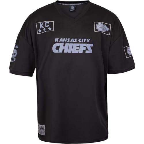 Recovered NFL Team Salute Black Military Oversized Mesh Limited Jersey Trikot (DE/NL/SE/PL, Alphanumerisch, M, Regular, Regular, Kansas City Chiefs) von Recovered