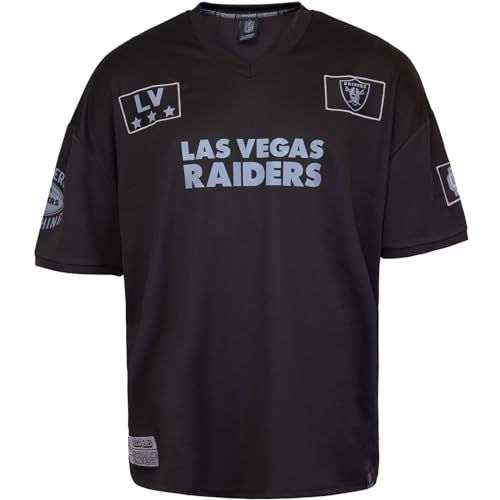 Recovered NFL Team Salute Black Military Oversized Mesh Limited Jersey Trikot (DE/NL/SE/PL, Alphanumerisch, XL, Regular, Regular, Las Vegas Raiders) von Recovered