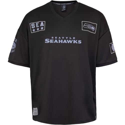 Recovered NFL Team Salute Black Military Oversized Mesh Limited Jersey Trikot (DE/NL/SE/PL, Alphanumerisch, XL, Regular, Regular, Seattle Seahawks) von Recovered