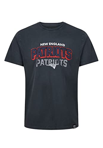Recovered New England Patriots Black NFL Galore Washed T-Shirt - L von Recovered