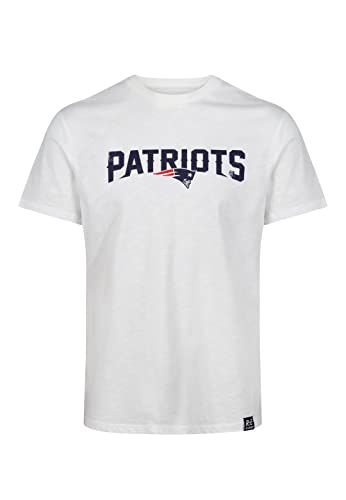 Recovered New England Patriots White NFL Est Ecru T-Shirt - L von Recovered