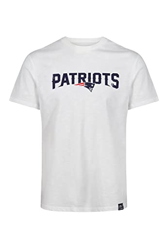 Recovered New England Patriots White NFL Est Ecru T-Shirt - S von Recovered