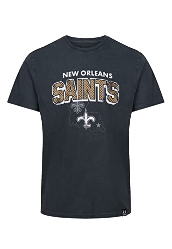 Recovered New Orleans Saints Black NFL Galore Washed T-Shirt - 3XL von Recovered