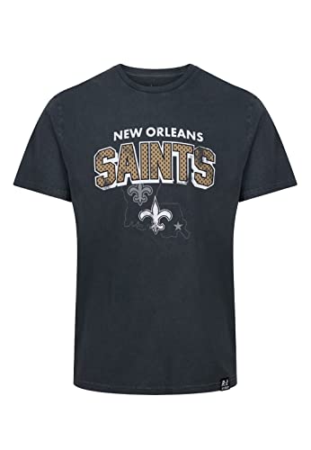 Recovered New Orleans Saints Black NFL Galore Washed T-Shirt - XXL von Recovered