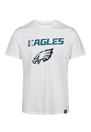 Recovered Philadelphia Eagles White NFL Est Ecru T-Shirt - L von Recovered